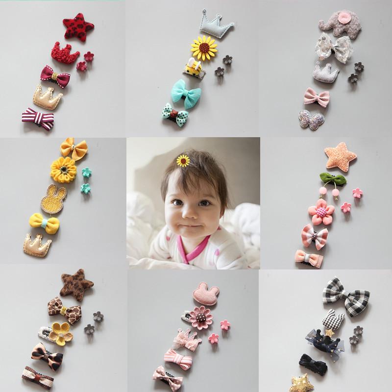 

Hair Accessories 5Pcs/Set Cute Cartoon Princess Hairpin Kids Girls Clips Bows Barrette For Children Hairclip Headdress HairgripsHair
