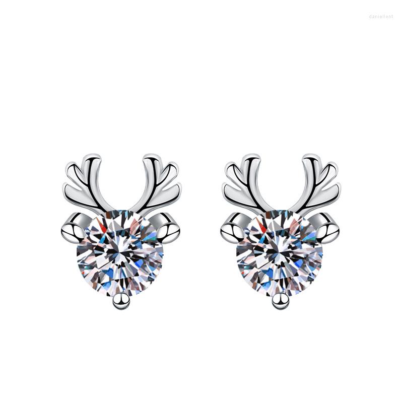 

Stud Earrings Elk Classic Temperament One Deer Has You Creative Design Girls High-end Jewelry