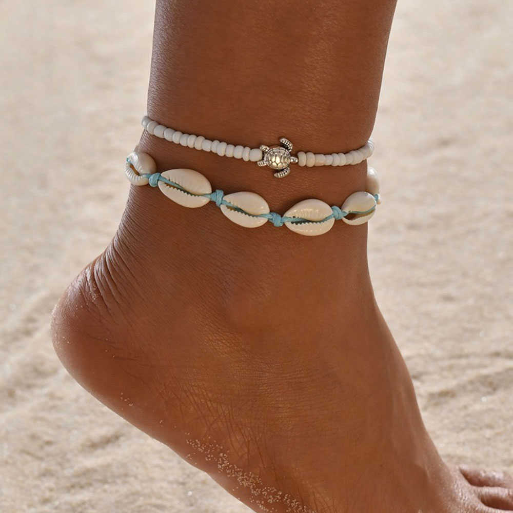 

Anklets Bohemia Beaded Anklets For Women Fashion Beaded Braided Anklet Bracelets Beach Foot Chain Accessories Jewelry Friend Gifts AA230512