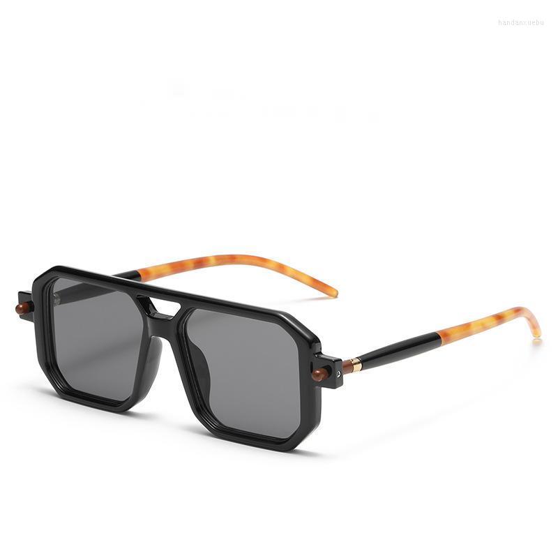 

Sunglasses 2023 Double Beam Box Fashion European And American Men's Street Po Trend Ins