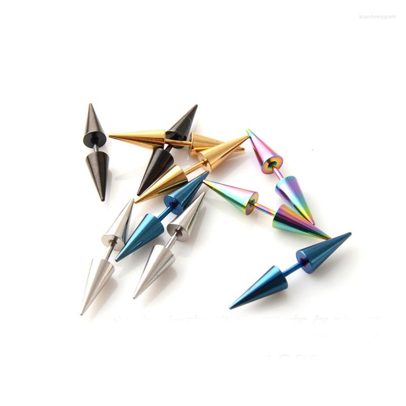 

Stud Earrings Classic Fashion Punk Rock Rivet Spike Tip Cone Stainless Steel Women Men Ear Piercing Body Jewelry