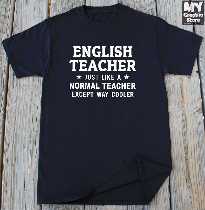 

Men's T Shirts English Teacher T-Shirt Birthday Christmas Gifts For Funny Shirt, Notprint