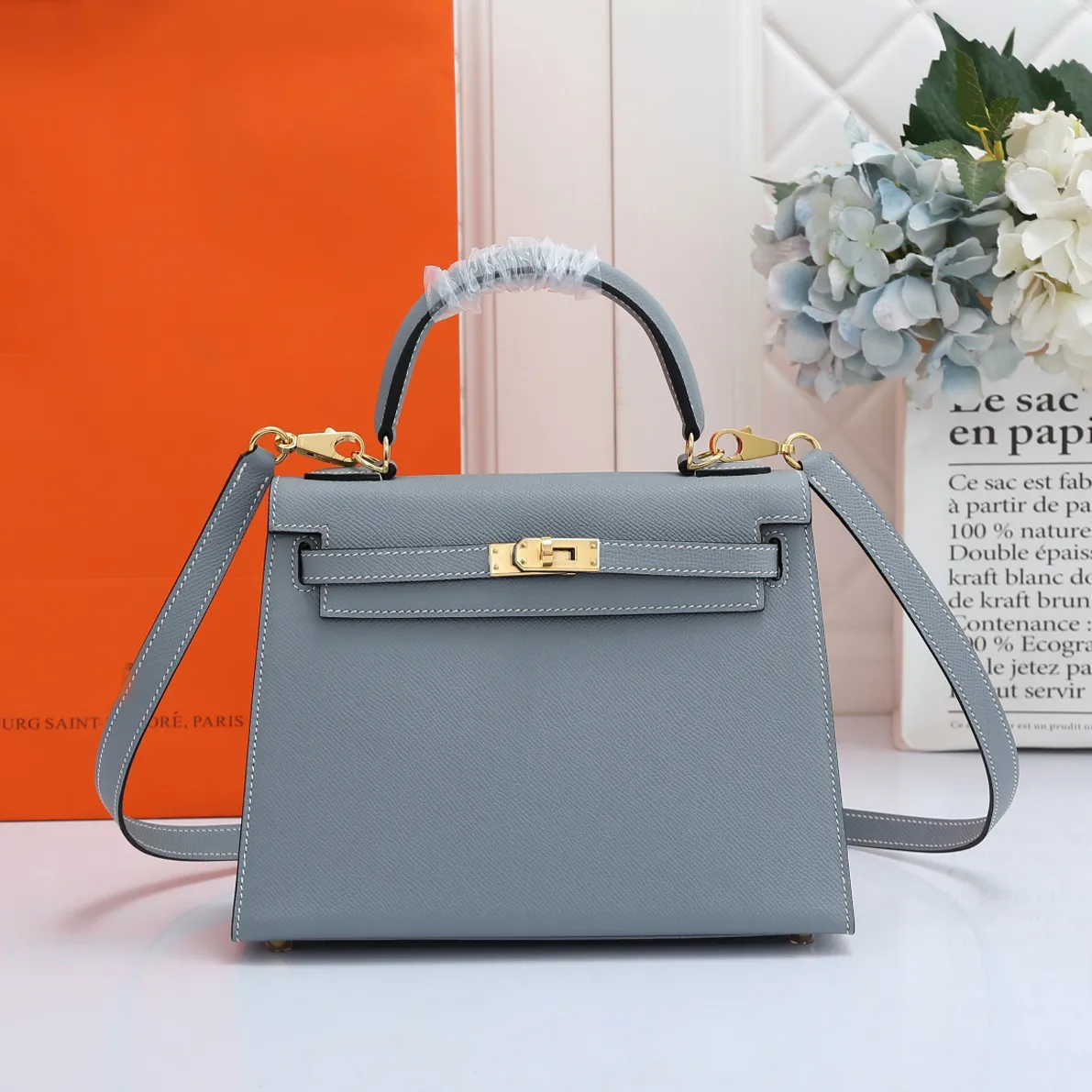 

9A Designer Bags Women Genuine Leather Luxury Handbag Classic Handmade Tote 9.8 and 11inches, Brown