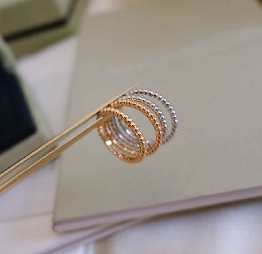 2023 Luxury quality charm band ring in two colors plated have box stamp PS5112