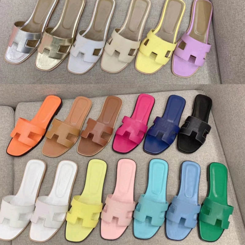 

designer women fashion designer slippers oran sandals platform flat mule rubber h sandal classic black white beige pink ladies luxury office casual loafers 35-42, C13 kate botta