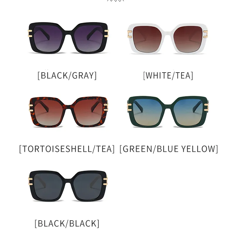 Designer sunglasses fashion polarized sunglasses personality UV resistant men women Goggle Retro square sun glass Casual eyeglasses with box good