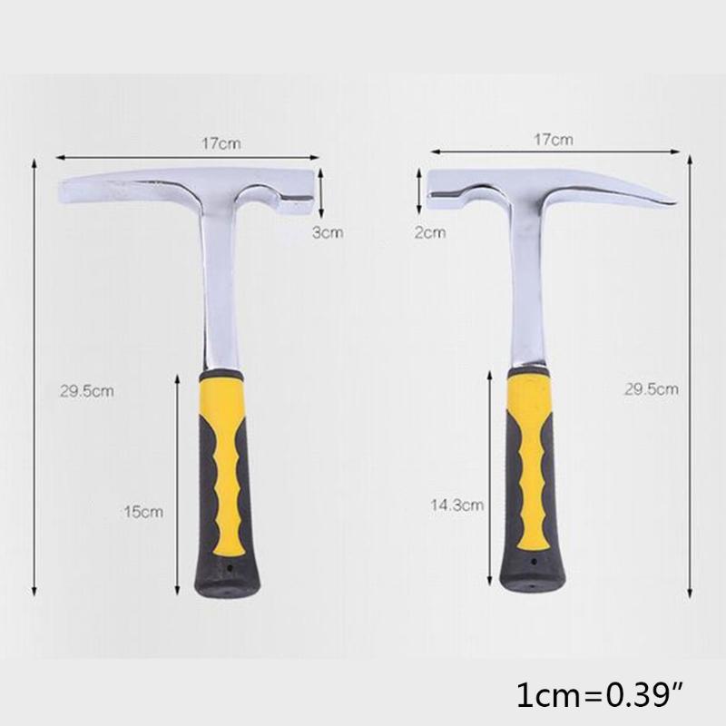 

Tools Rock Pick Hammer with NonSkid Handle Steel Geologist Hammer Drop Forged Masonry Hammer w/ Pointed Tip Shock Reduce