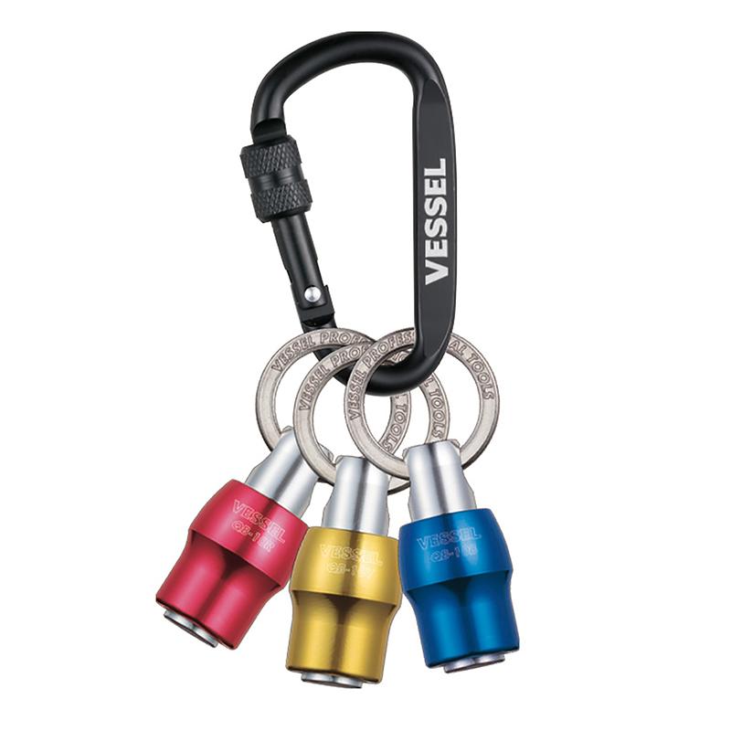 

Tools VESSEL 1/4 Inch Hex Shank Screwdriver Bits Holder Extension Bar Drill Screw Adapter Quick Release and Catch Keychain