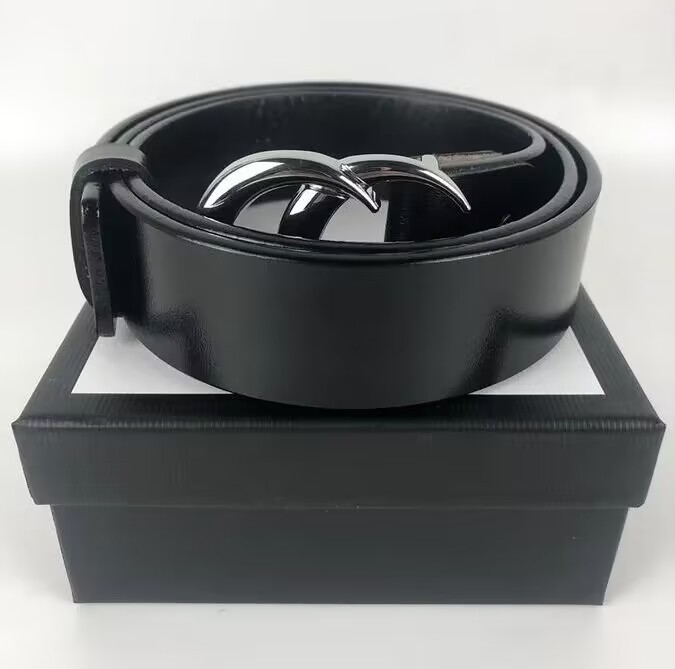 

Fashion luxury plaid old flower striped leather belt designer men's and women's high-quality belt 3.8CM with box2, Black