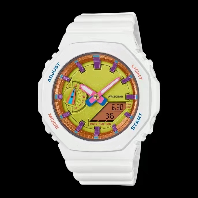 

Sports Digital Quartz Men's Watch Iced Out Watch Full Function World Time LED Auto Hand Lamp Ultra Dial Oak Series
