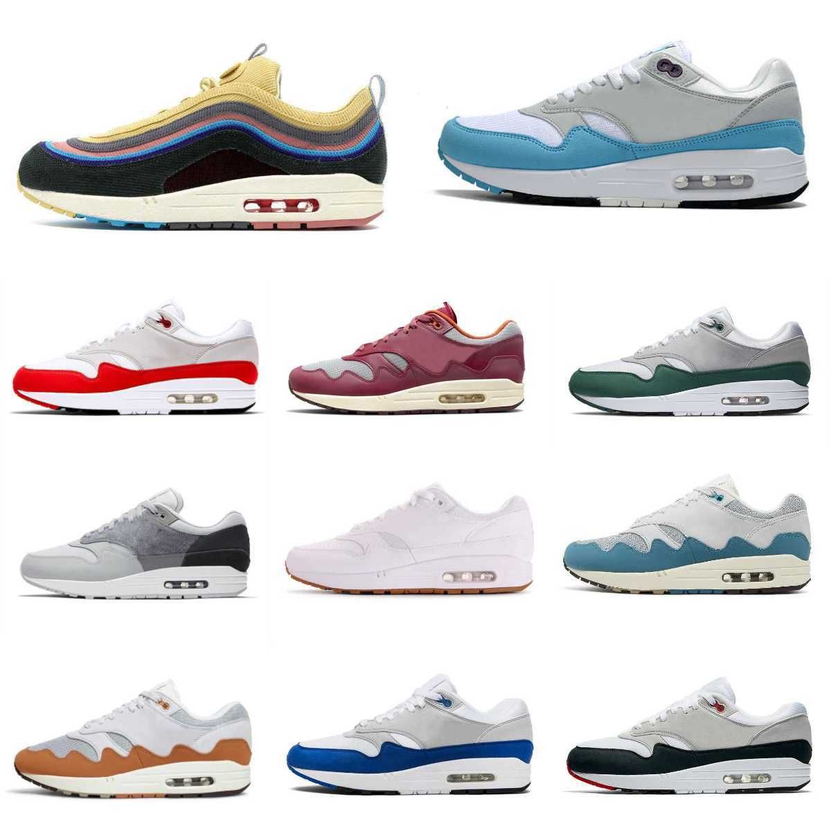 

Trainers 1 Men Women Running Shoes AirMaxs 1s Patta Aqua Maxs 87 Noise Black Grey Monarch Night Maroon Baroque Brown Airs Cave Stone Saturn Gold Mens Sports Sneakers S8