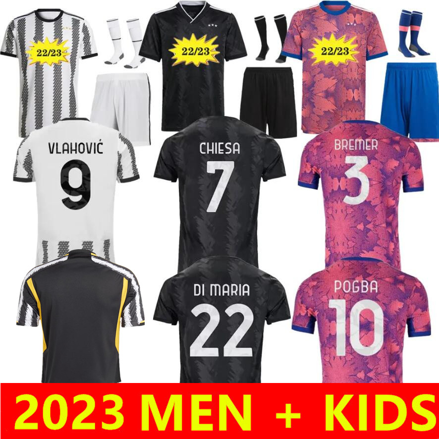

22 23 24 Soccer jerseys POGBA DI MARIA BONUCCI VLAHOVIC McKENNIE 2023 2024 Football Shirt PELLEGRINI CR LOCATELLI CHIESA ARTHUR CUADRADO Tracksuits, 22/23 home