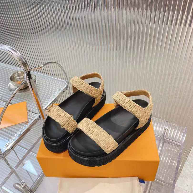 

Brand New Men And Womens Sandal Summer Flange Slugged Bottom Heel Shoes Casual Straw Shoe Big Size 35-44, Khaki 5572310