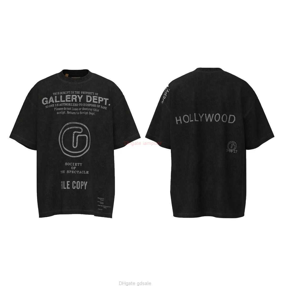 

Designer Fashion Clothing Tees Tshirt Galleryes Depts American High Street Fashion Sign Letter Print Mens Womens Loose Hip Hop Casual Short Sleeve Tshirt Tops for sa, Black