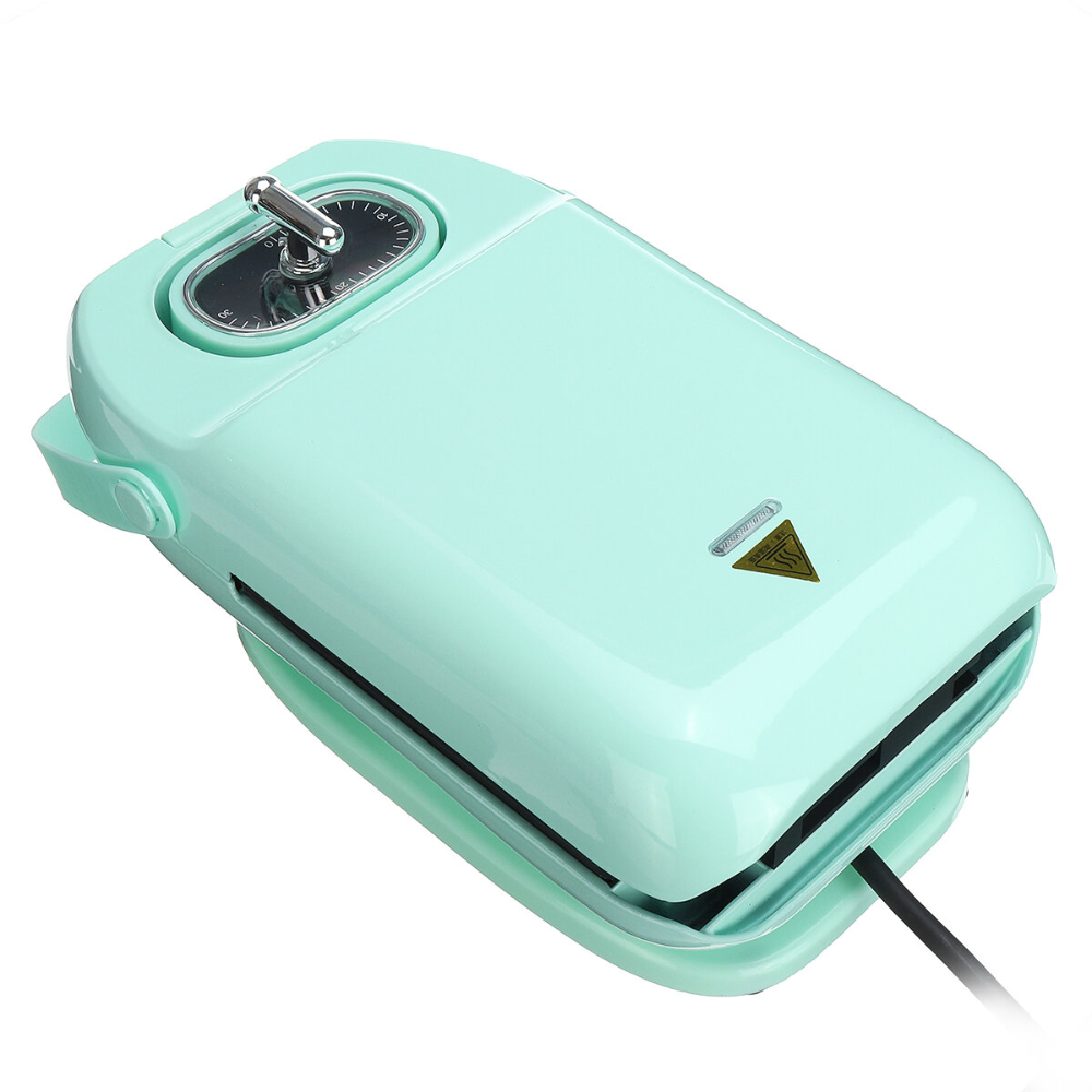 

2IN1 Electric Sandwich Maker Breakfast Machine Panini Waffle Cake Toaster Grill