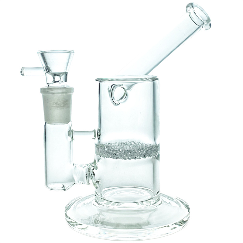 

6.5 inch glass hookah with sintered disc 19mm drilling rig