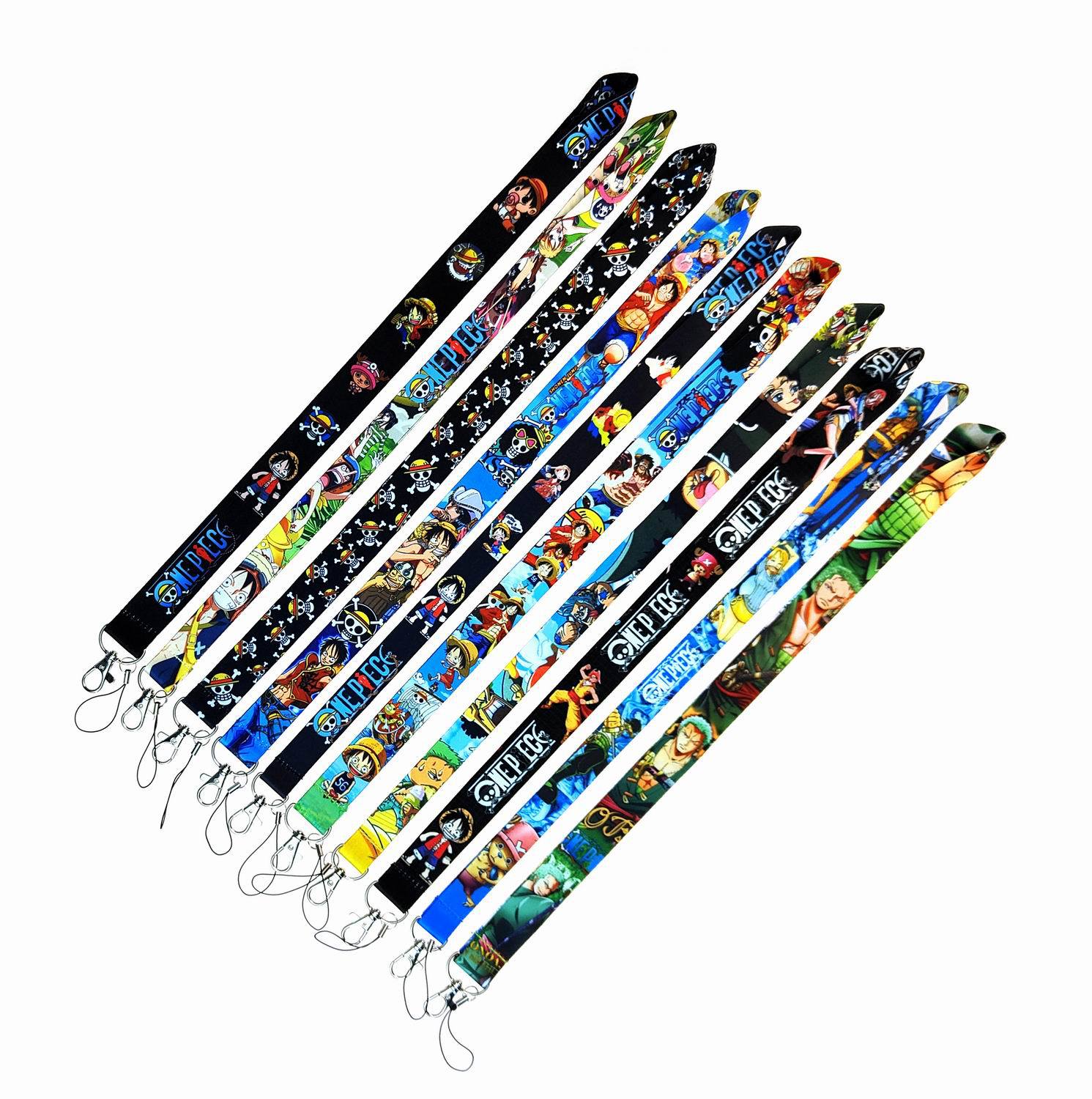 

Designer Keychain Anime ONE PIECE Cartoon Funny Lanyards for Key ID Card Gym Cell Phone Strap USB Badge Holder Rope Cute Key Chain Dhgate