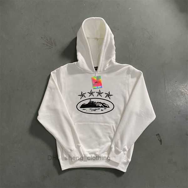 Corteiz Vente Chaude Survêtement Hommes Rule the World Crtz Gris Costume Royaume-Uni High Street Fashion 1: 1 Top Qualité Sweat À Capuche Jogging