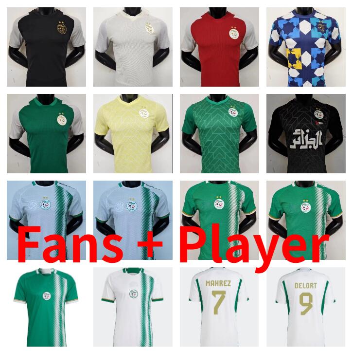 

2023 2024 Algeria MAHREZ Soccer Jerseys argelia 22 23 24 ATAL FEGHOULI SLIMANI BRAHIMI Home BENNACER men kids Football Shirts Maillot de foot Fans Player version
