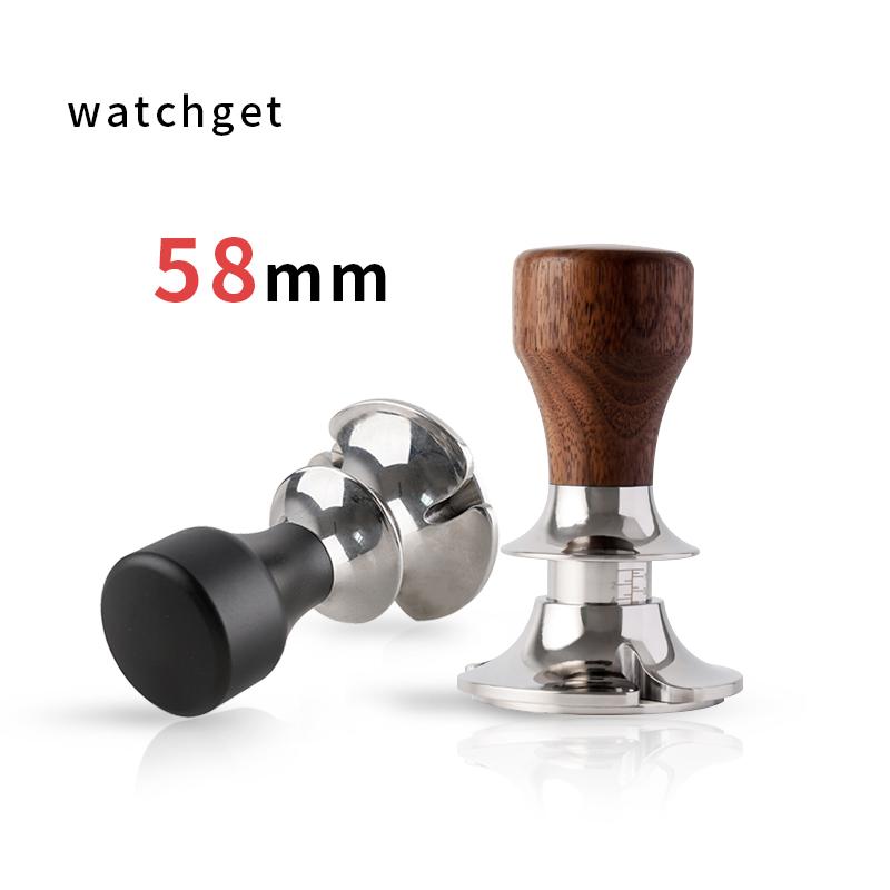 

Sets Adjustable Coffee Tamper Pressure Leveler Tools 58.5mm 58mm Flat Base Calibrated Powder Hammer Barista Tool Espresso Accessories