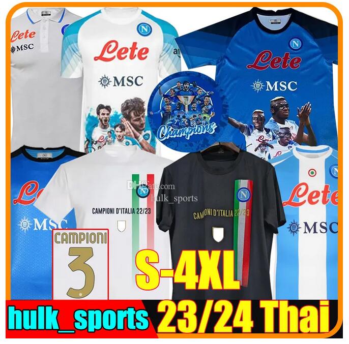 

4XL 23/24 SSC Napoli soccer jerseys 2023 2024 Face Game Campioni Maglia Naples MARADONA KVARATSKHELIA ANGUISSA OLIVERA OSIMHEN LOZAN Men Kids Kit football shirt
