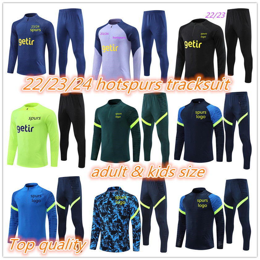 

2023 2024 spurs adult tracksuit kids set del Chandal 22 23 24 Survetement SON JANSSEN LO CELSO NDOMBELE man Football jackets child Training suit