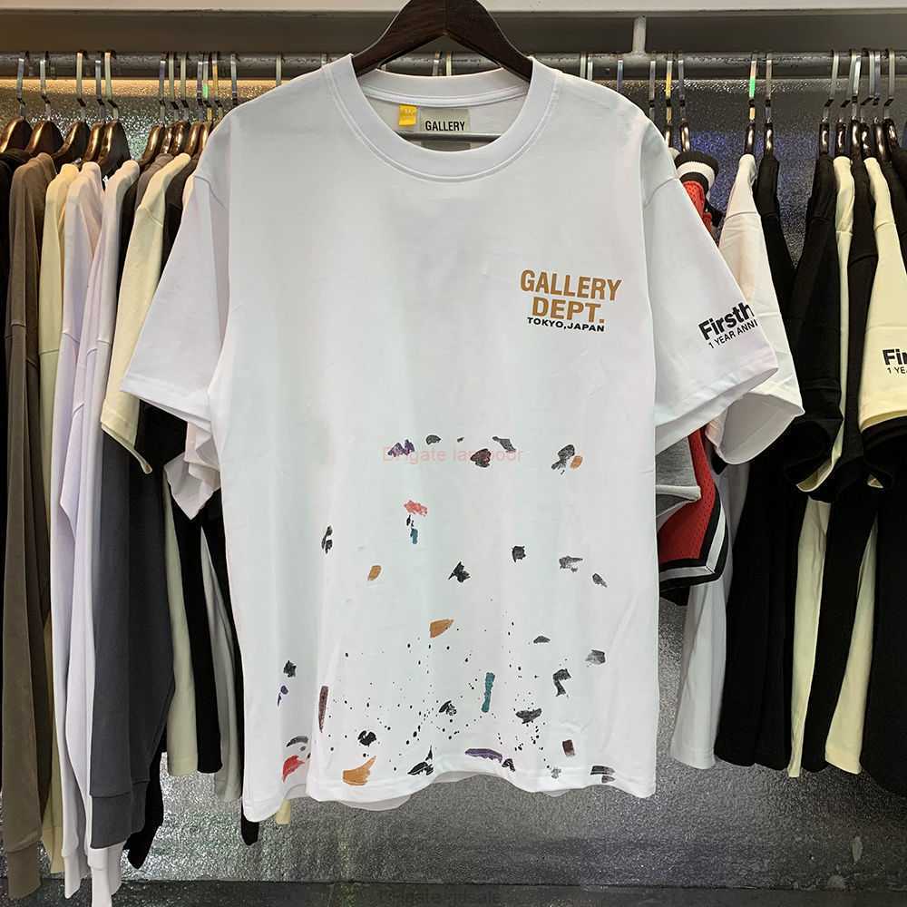 

Designer Fashion Clothing Tees Tshirt Galleryes Depts tokyojapan Limited Colorful Speckled Ink Short Sleeve Tee Shirt for Men Women Youth Casual Streetwear Tops Ro, Kan black 6007