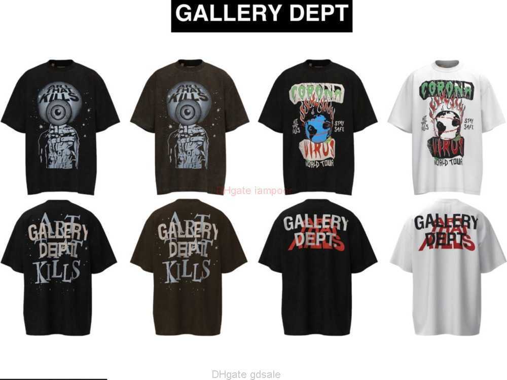 

Designer Fashion Clothing Tees Tshirt Street High Street Style Galleryes Depts Hiphop Vintage Style Foam Short Sleeved Loose Fitting Couple Inst Tshirt Luxury Casu, Original packaging+de material1