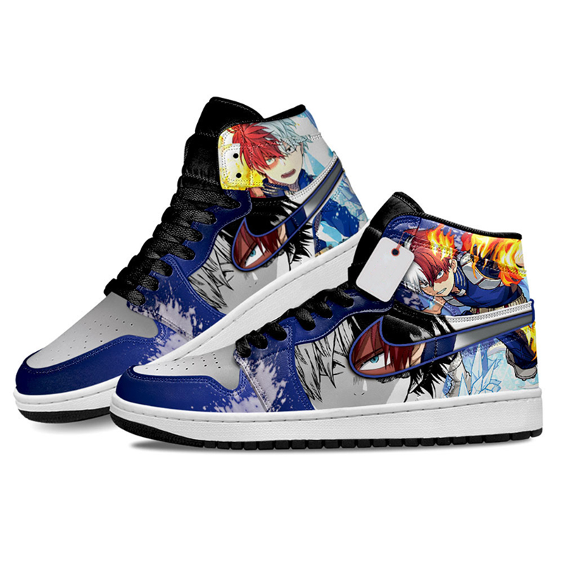 

Fashion Casual Shoes Men Women Shoto Todoroki MHA Anime Sneakers Trendy Rubber High Top Graffiti Leather Design Custom Animes Running Sports Shoes MN2102 Box EU 36-48, #2