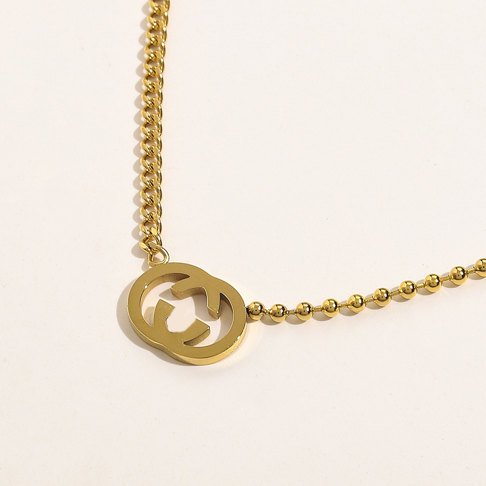 18K Gold Plated Luxury Designer Necklace for Women Brand Classic Double Letter Pendant Chain Necklaces Jewelry Accessory High Quality 16Style
