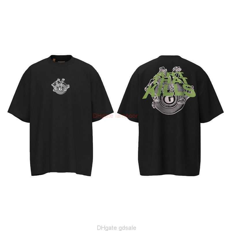 

Designer Fashion Clothing Tees Tshirt Vtg Style Short Sleeve Galleryes Depts High Street Vintage Antique Loose Washed Old Mens Tshirt Luxury Casual Tops Streetwear, Wash black