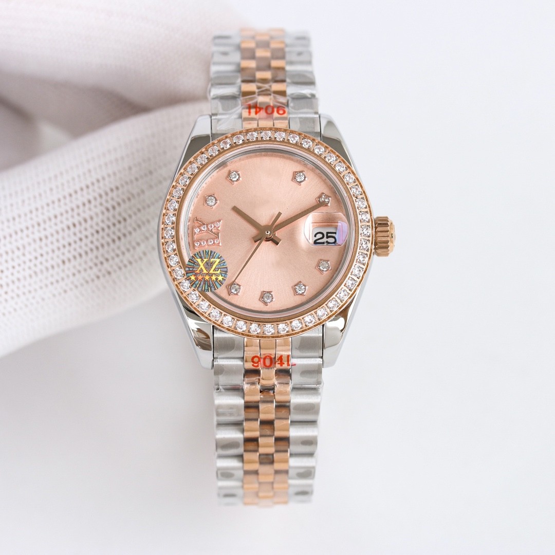 

A classic watch designed for women, the combination of technology and beauty lived up to expectations. This 28mm shell is made of the purest 904 steel material,, White
