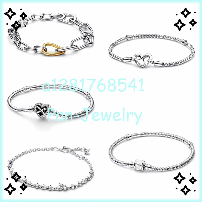 

925 Sterling Silver Pandora Bracelet, Sweet, Sweet, Luxurious and Cute Women's Bracelet Is Suitable for Primitive DIY Jewelry Fashion Accessories Free Delivery