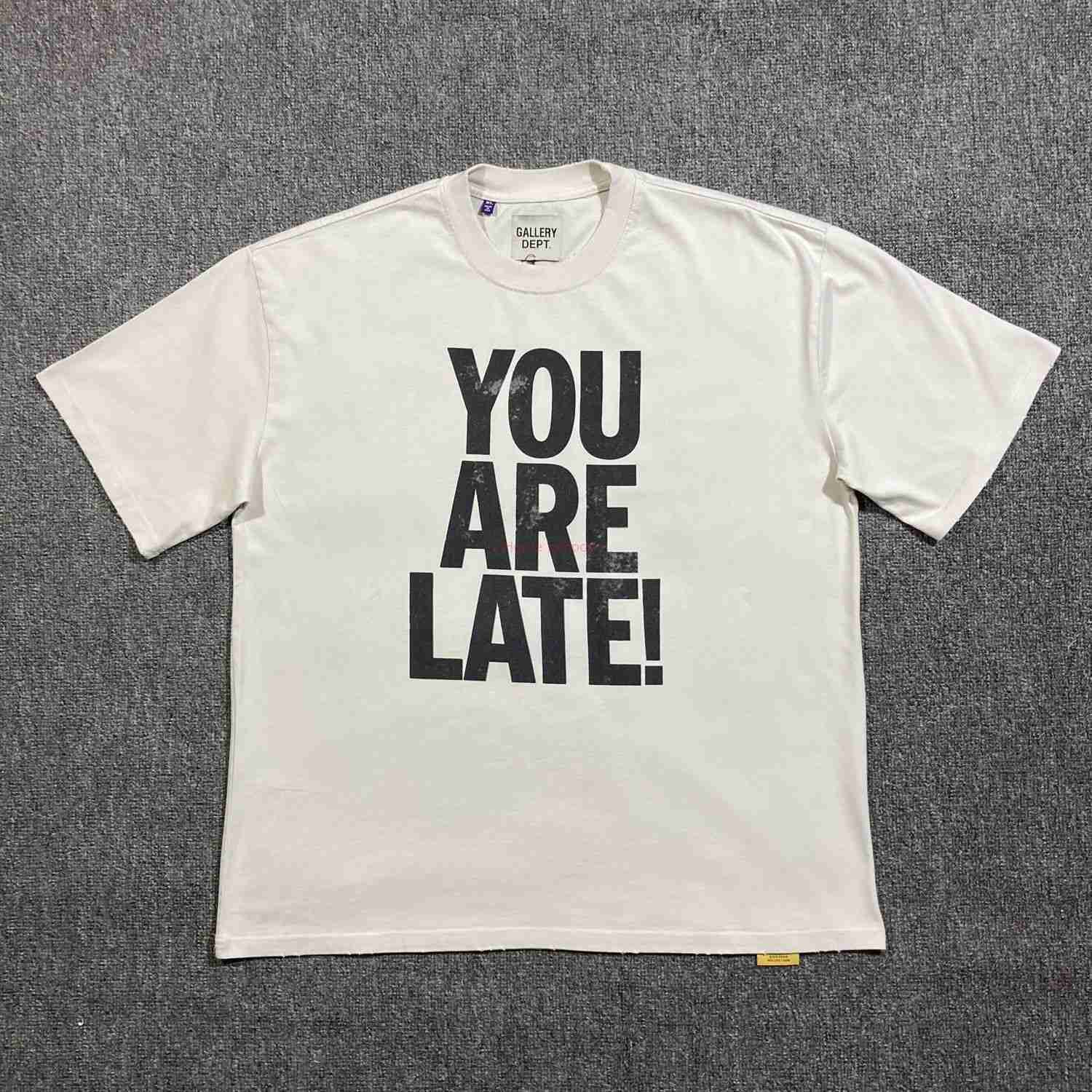 

Designer Fashion Clothing Tees Tshirt Galleryes Depts Washed Polished Old American Vintage High Street Graffiti Short Sleeve Inst Tshirt for Men Casual Streetwear, 3003 retro white