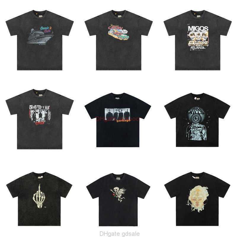 

Designer Fashion Clothing Tees Tshirt Galleryes Depts High Street Fashion Brand Washed Old Men's Women's Short Sleeve T-shirt Couple Loose Round Neck Half Sleeve, Apricot d42