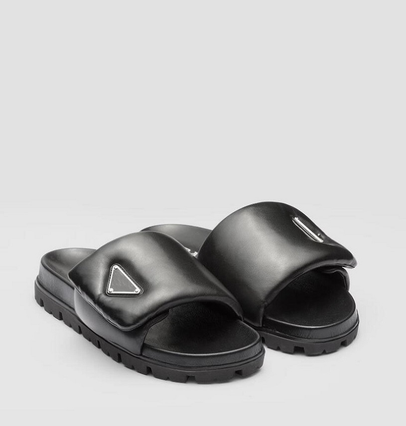 

Soft Comfort Padded Nappa Sandals Shoes Women Brushed Leather White Black Slide Flat Lady Slip On Slippers Walking Beach Walking Discount Footwear