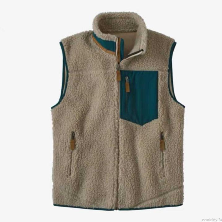 High quality Patagonias Men Fleece Jacket Classic Retro Mens Thick Warm Down Designer Models Lamb Cashmere Stand Collar Couple Win9248280