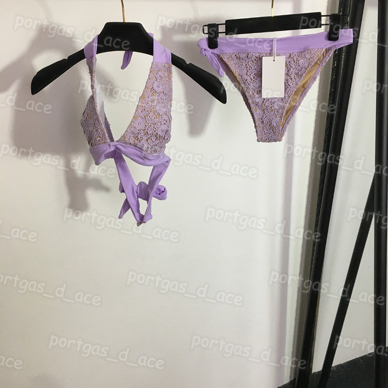 

Purple Women Bikinis Swimwear Sexy Split One Piece Swimsuits Summer Beach Pool Party Bathing Suit