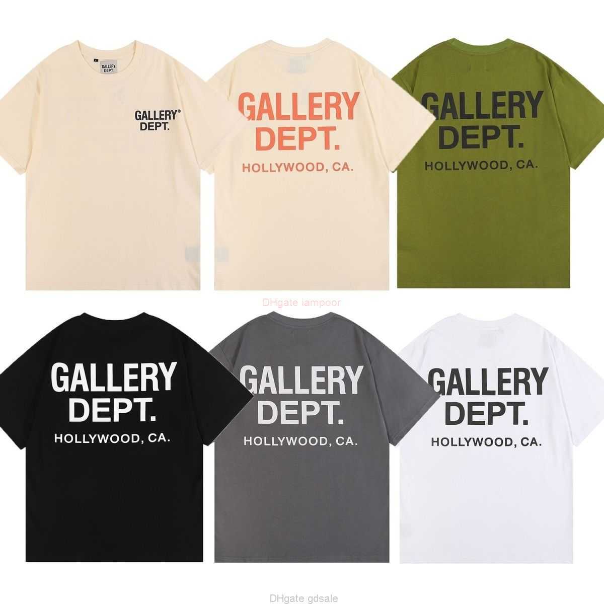 

Designer Fashion Clothing Tees Tshirt American Trend Galleryes Depts hollywoods Ca. Basic Short Sleeves.t-shirt Ins Hip-hop Luxury Casual Tops Streetwear Rock Hip hop, White