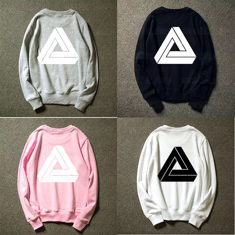 

Designer Hoodies no hat mens triangle print loose pullover hoodie womens long-sleeved hoodie couples everything 02, Gray