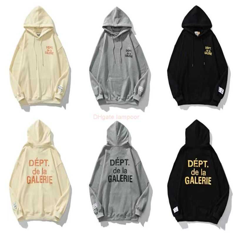 

Designer Clothing Galleries Hoodie Men' Sweatshirts Galleryes Gary Depts Classic Alphabet Print Hoodie Pullover for Men Women Terry Loose Casual Couple Hoodie, Shipping fee