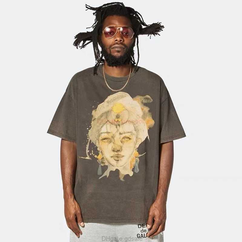 

Designer Fashion Clothing Tees Tshirt Galleryes Depts Avatar Pattern Printed Korean Version Loose Fitting Short Sleeved Tshirt Unisex Top Luxury Casual Tops Stree, Picture color l