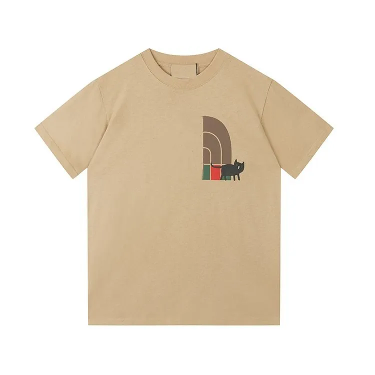 

Mens design T-shirt Spring Summer Color Sleeves Tees Vacation Short Sleeve Casual Letters Printing Tops Size, Black