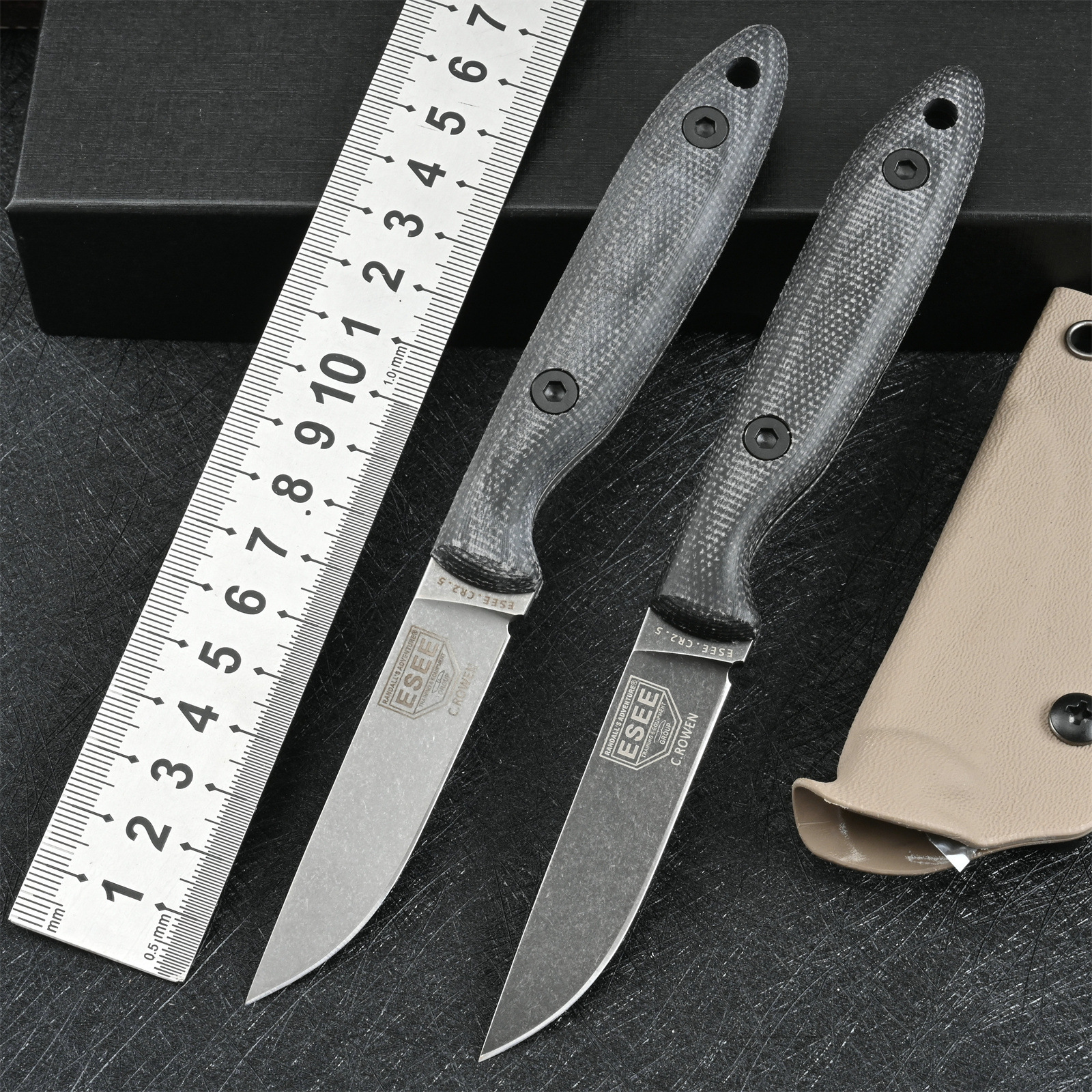 

ESEE DC53 Knife Linen Handle Fixed Blade Tactical Survival Knives Hunting Outdoor EDC Tools Pocket Camping Knife With Sheath 110
