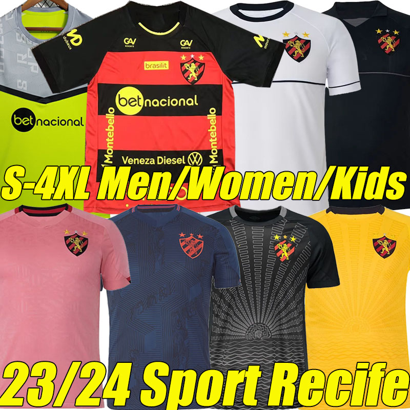 

4XL 23/24 Sport Club do Recife Soccer Jerseys Home AWAY 90 ANDRE 77 SILVA MIKAEL 9 TRELLEZ 30 NEVES 35 SABINO 1 MAILSON 14 WELISON 10 THIAGO Men Women Kids Football Shirt, Recife 23-24 home kids