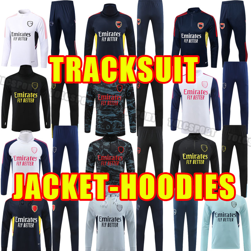 

Tracksuit Gunners G.JESUS soccer tracksuits 22 23 SMITH ROWE PEPE SAKA ODEGAARD THOMAS MARTINELLI TIERNEY 2022 2023 long sleeve training hoodies set, As shown