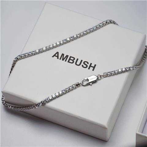 

designer AMBUSH Sterling Silver South African Necklace s925 All Body Sterling Silver Small Brand High Quality Elegance