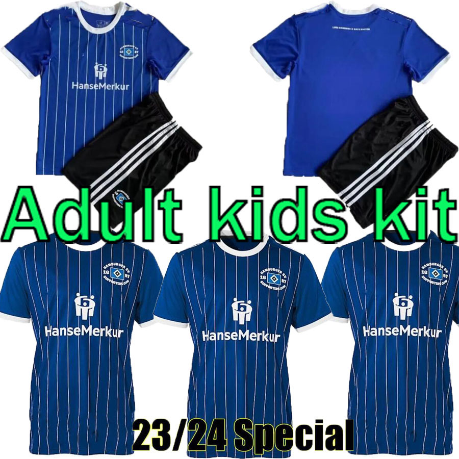 

22/23/24 Hamburger SV Soccer Jerseys Special VAGNOMAN ONANA LEIBOLD REIS KITTEL GLATZEL DUDZIAK 2023 HSV adult Kids kit football shirts Uniform, Blue