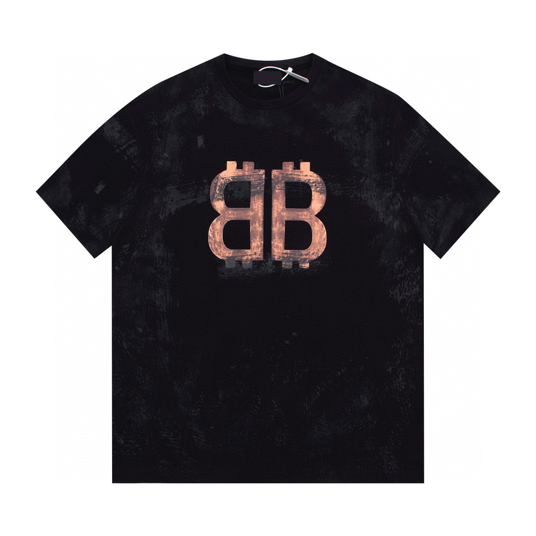 

Men's Plus Tees & Polos Round neck embroidered and printed polar style summer wear with street pure cotton 1b