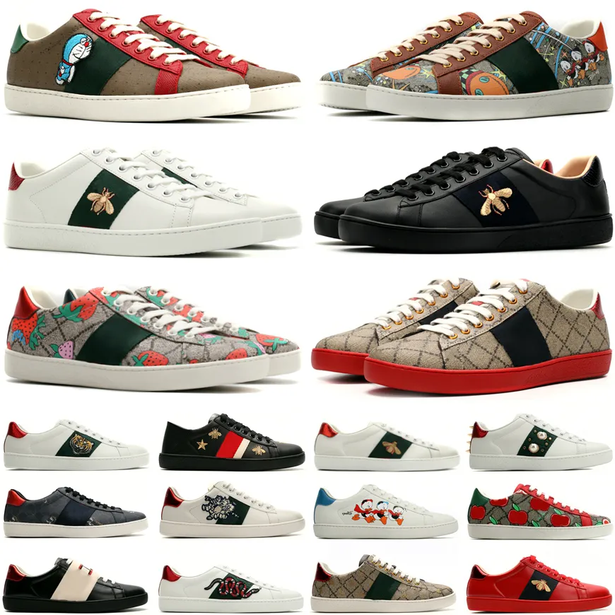 

Top-Quality Men Women Casual Shoes Designer sneakers 2023 Ace Bee Snake Tiger Embroidered White Green Red Stripes womens shoes sneaker unisex Walking Sport Trainers, #4